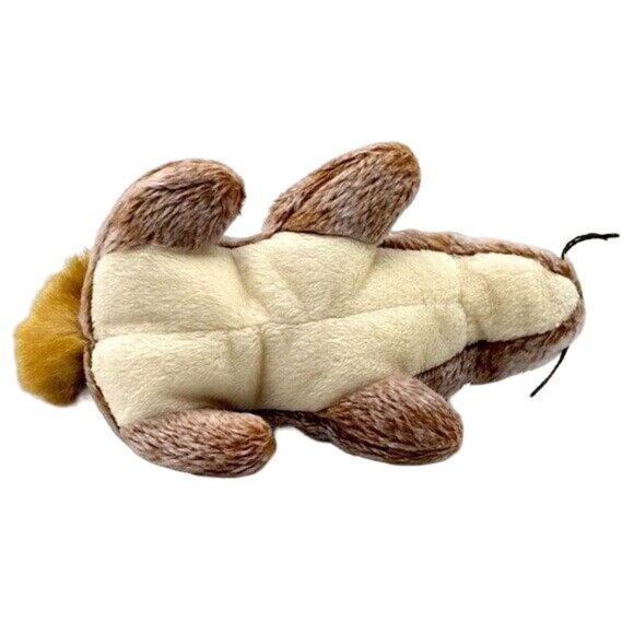Ty Beanie Babies Realistic Chipmunk Plush 7" Stripe Fluffy Tail Chipper Vintage - Picture 7 of 8